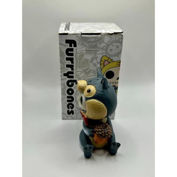 ~*NIOB*~ Furrybones “Nibbles” skeleton in Squirrel Costume ~collectible~ Goth - Picture 5 of 6
